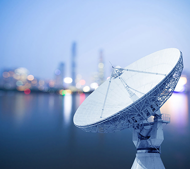 picture of parabolic satellite dish space technology receivers